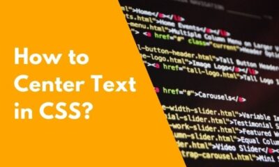 Center text in CSS