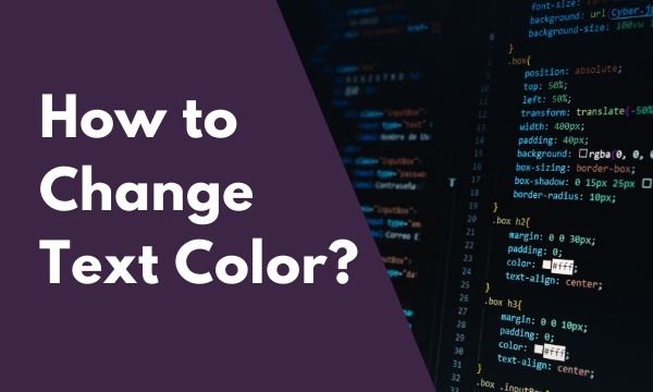 changing text color in ms visual studio