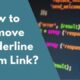 Remove underline from link CSS