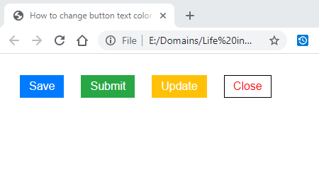 button text color