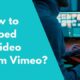 How to embed a video from vimeo