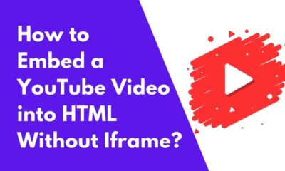 How to embed youtube video in html without iframe