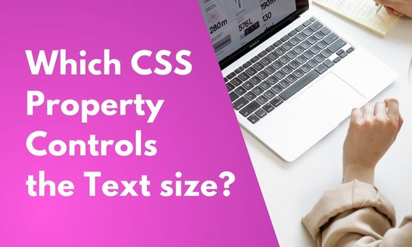Which CSS property controls the text size