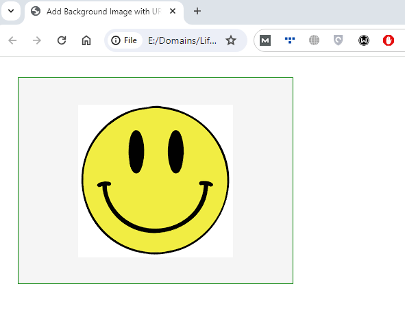 Add Background Image with URL