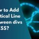 Add Vertical Line Between divs in CSS