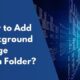CSS - How to Add Background Image from Folder