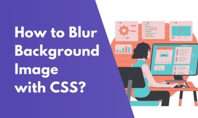 How to blur background image with CSS